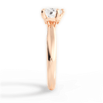 Dolores Heart Cut Lab Grown Diamond 18Kt Rose Gold Engagement Ring - View 3