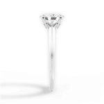 Amanda Oval Cut Lab Grown Diamond 14Kt White Gold Engagement Ring - View 3