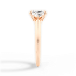 Diana Radiant Cut Lab Grown Diamond 18Kt Rose Gold Engagement Ring - View 2