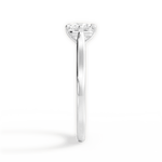 Bernadette Radiant Cut Lab Grown Diamond 18Kt White Gold Engagement Ring - View 2