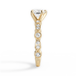 Edith Heart Cut Lab Grown Diamond 18Kt Yellow Gold Engagement Ring - View 3