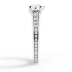 Leslie Heart Cut Lab Grown Diamond Platinum Engagement Ring - View 3