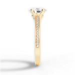 Donna Oval Cut Lab Grown Diamond 18Kt Yellow Gold Engagement Ring - View 4