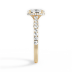 Laura Oval Cut Lab Grown Diamond 18Kt Yellow Gold Engagement Ring - View 4