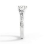 Elise Heart Cut Lab Grown Diamond Platinum Engagement Ring - View 3