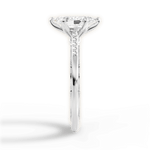 Christina Marquise Cut Lab Grown Diamond 18Kt White Gold Engagement Ring - View 4