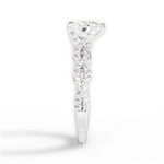 Justine Heart Cut Lab Grown Diamond Platinum Engagement Ring - View 4