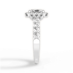 Lacey Radiant Cut Lab Grown Diamond 14Kt White Gold Engagement Ring - View 2