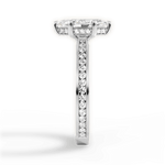 Katelyn Marquise Cut Lab Grown Diamond Platinum Engagement Ring - View 4