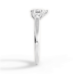 Carrie Pear Cut Lab Grown Diamond 18Kt White Gold Engagement Ring - View 2