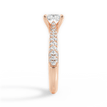 Kira Princess Cut Lab Grown Diamond 18Kt Rose Gold Engagement Ring - View 4