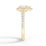 Joyce Pear Cut Lab Grown Diamond 18Kt Yellow Gold Engagement Ring - View 2