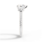 Giselle Pear Cut Lab Grown Diamond 18Kt White Gold Engagement Ring - View 2