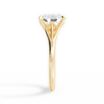 Anita Oval Cut Lab Grown Diamond 18Kt Yellow Gold Engagement Ring - View 2