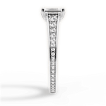 Leslie Emerald Cut Lab Grown Diamond 14Kt White Gold Engagement Ring - View 4