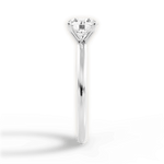 Allison Round Cut Lab Grown Diamond 14Kt White Gold Engagement Ring - View 2