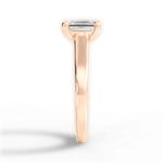 Ariana Emerald Cut Lab Grown Diamond 18Kt Rose Gold Engagement Ring - View 3