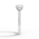 Helen Princess Cut Lab Grown Diamond Platinum Engagement Ring - View 3
