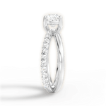 Jennifer Cushion Cut Lab Grown Diamond 14Kt White Gold Engagement Ring - View 4