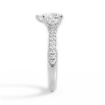 Kira Pear Cut Lab Grown Diamond 18Kt White Gold Engagement Ring - View 3
