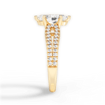 Jessica Marquise Cut Lab Grown Diamond 18Kt Yellow Gold Engagement Ring - View 3