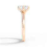 Ashley Cushion Cut Lab Grown Diamond 18Kt Rose Gold Engagement Ring - View 2