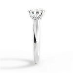 Beverly Oval Cut Lab Grown Diamond Platinum Engagement Ring - View 3