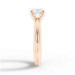 Dorothy Cushion Cut Lab Grown Diamond 18Kt Rose Gold Engagement Ring - View 4