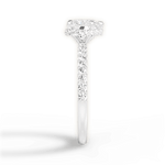 Isabella Heart Cut Lab Grown Diamond 14Kt White Gold Engagement Ring - View 4