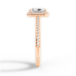 Jenny Radiant Cut Lab Grown Diamond 18Kt Rose Gold Engagement Ring - View 4