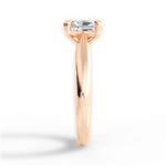 Gillian Radiant Cut Lab Grown Diamond 18Kt Rose Gold Engagement Ring - View 4