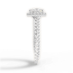 Kim Princess Cut Lab Grown Diamond Platinum Engagement Ring - View 4