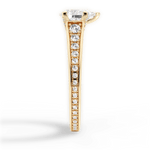 Leslie Pear Cut Lab Grown Diamond 18Kt Yellow Gold Engagement Ring - View 4