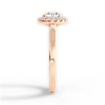 Fiona Round Cut Lab Grown Diamond 18Kt Rose Gold Engagement Ring - View 2