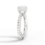 Jennifer Princess Cut Lab Grown Diamond 14Kt White Gold Engagement Ring - View 3