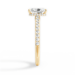 Joan Radiant Cut Lab Grown Diamond 18Kt Yellow Gold Engagement Ring - View 3