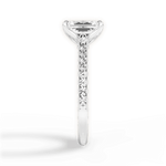 Gilda Emerald Cut Lab Grown Diamond Platinum Engagement Ring - View 4