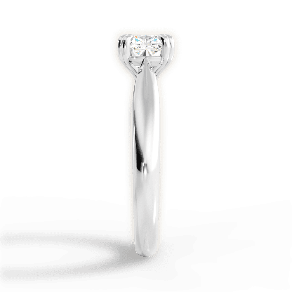 Camila Cushion Cut Lab Grown Diamond 14Kt White Gold Engagement Ring - View 3