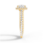 Kim Princess Cut Lab Grown Diamond 18Kt Yellow Gold Engagement Ring - View 2