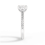 Gilda Princess Cut Lab Grown Diamond 14Kt White Gold Engagement Ring - View 4