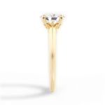 Diana Oval Cut Lab Grown Diamond 18Kt Yellow Gold Engagement Ring - View 2