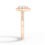 Julie Heart Cut Lab Grown Diamond 18Kt Rose Gold Engagement Ring - View 4