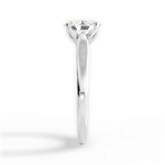 Carrie Oval Cut Lab Grown Diamond 18Kt White Gold Engagement Ring - View 4