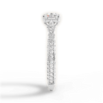 Gabriela Asscher Cut Lab Grown Diamond 14Kt White Gold Engagement Ring - View 3