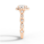 Irene Heart Cut Lab Grown Diamond 18Kt Rose Gold Engagement Ring - View 4