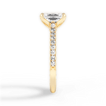 Gilda Emerald Cut Lab Grown Diamond 18Kt Yellow Gold Engagement Ring - View 3