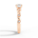 Emma Asscher Cut Lab Grown Diamond 18Kt Rose Gold Engagement Ring - View 2