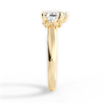 Dolores Pear Cut Lab Grown Diamond 18Kt Yellow Gold Engagement Ring - View 3