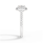 Leah Asscher Cut Lab Grown Diamond 18Kt White Gold Engagement Ring - View 3