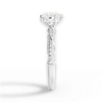 Gloria Heart Cut Lab Grown Diamond 14Kt White Gold Engagement Ring - View 2